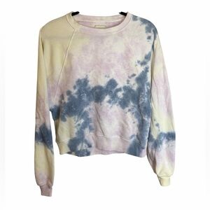 American Eagle Tie-Dye Cropped Sweatshirt Size Small